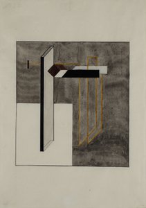 Study for Proun 4B by Eliezer Markowich Lissitzky